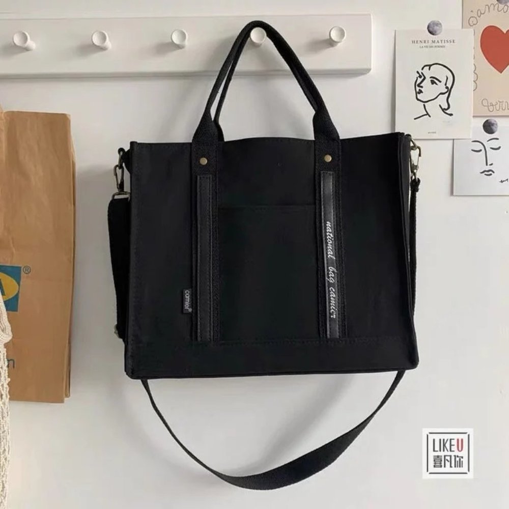 HappyLemonade Crossbody Canvas Cotton Bags-Canvas Tote Bag-Corduroy Shoulder Bag